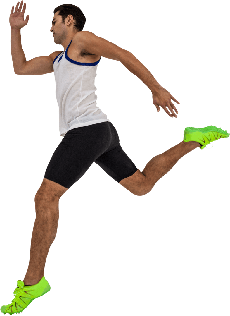 Dynamic Man Running on Transparent Background - Download Free Stock Images Pikwizard.com