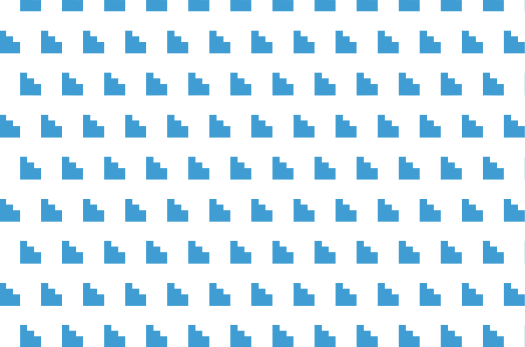 Blue Geometric Shapes Pattern on Transparent Background