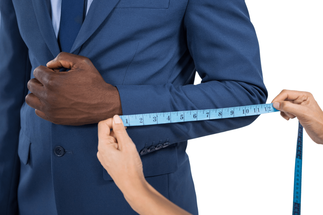 Transparent Suit Sleeve Measurement by Tailor