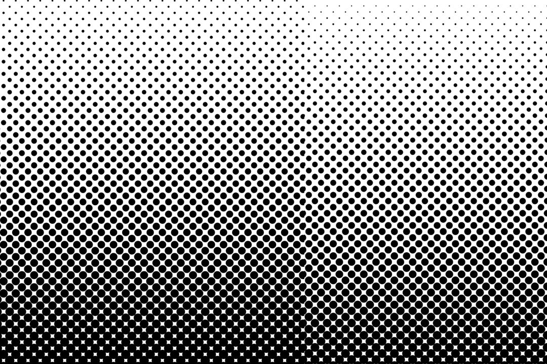 Abstract Black Dots Pattern on Transparent Background for Creative Projects