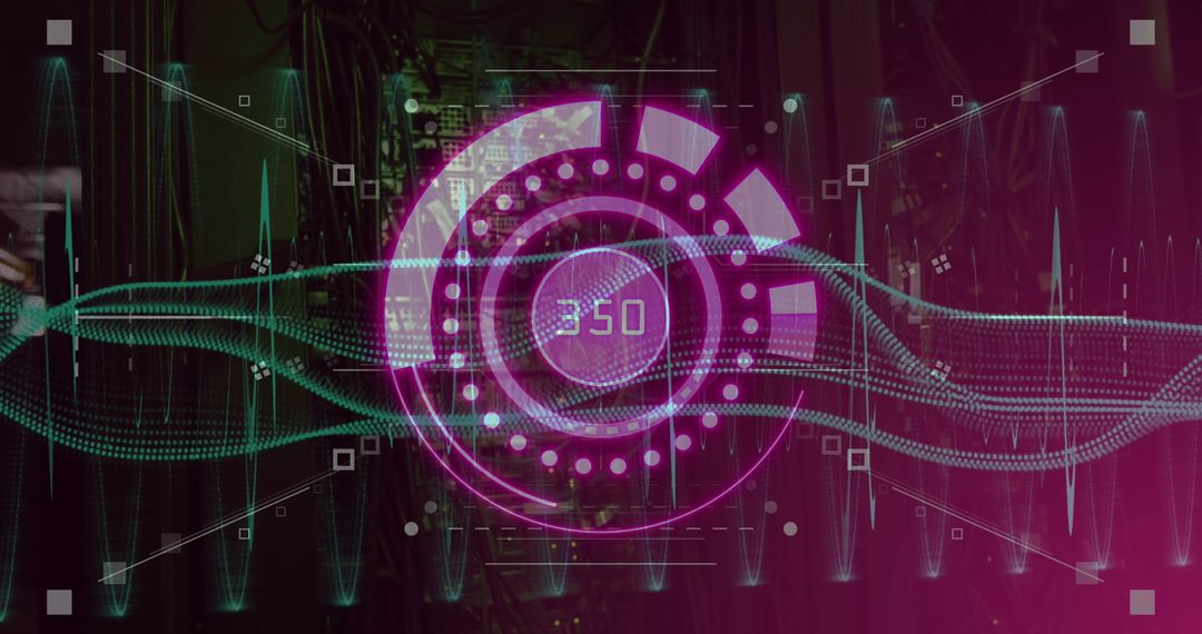 Digital Data Processing over Dimly Lit Server Room