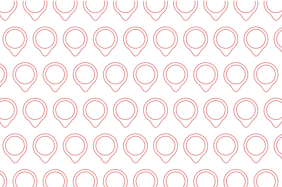 Seamless Pattern of Red Geometric Shapes on Transparent Background