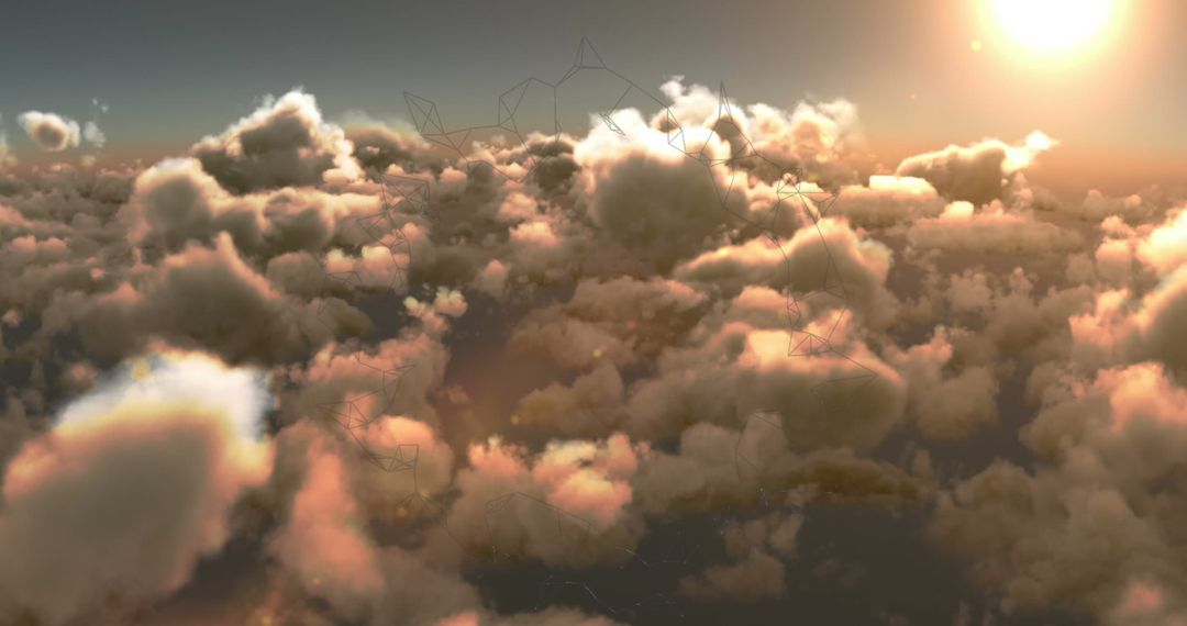 Serene Sunset Clouds in Dreamy Sky