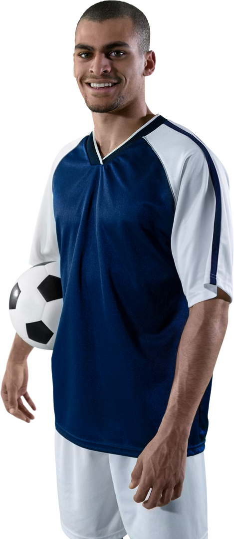 Transparent Smiling Soccer Player Holding Football - Download Free Stock Images Pikwizard.com