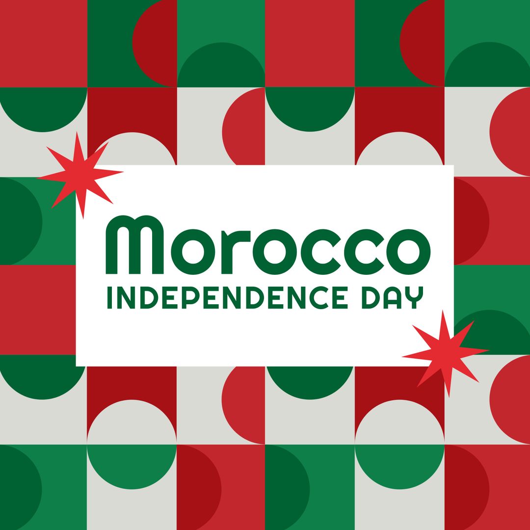 Morocco Independence Day Celebration Background Design