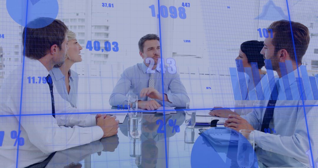 Dynamic Business Meeting with Financial Data Overlays
