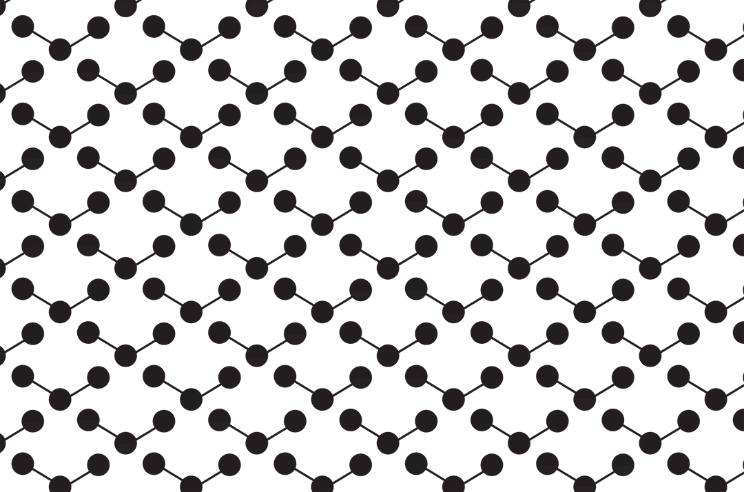 Seamless Molecule Pattern on Transparent Background