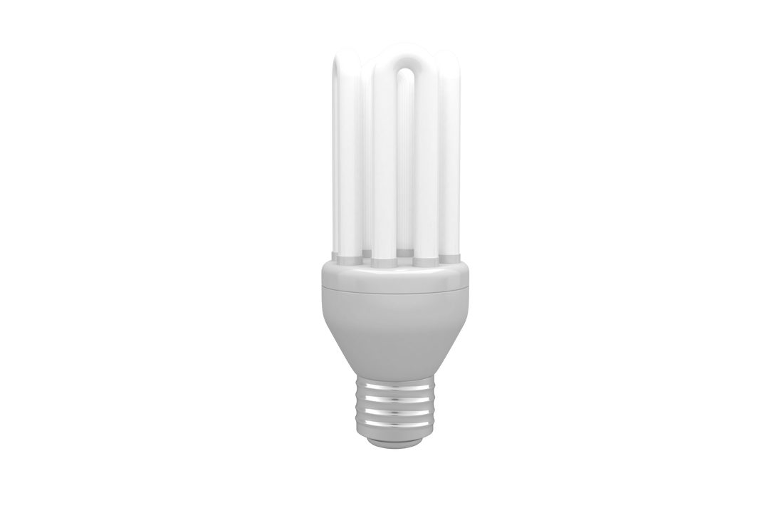 Energy Efficient CFL Lightbulb on Transparent Background - Download Free Stock Images Pikwizard.com