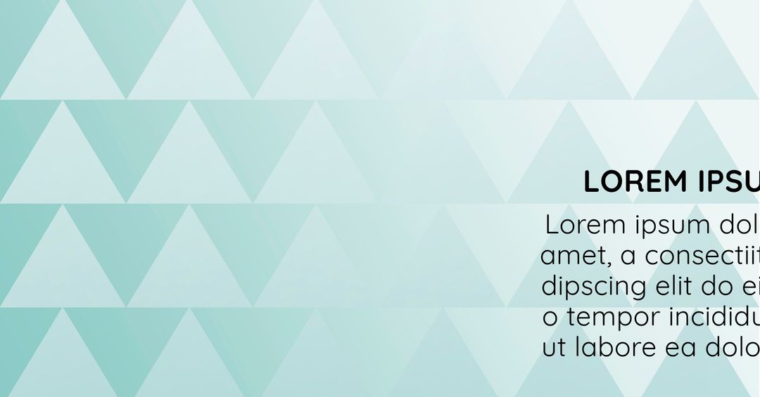 Serene Blue Geometric Triangle Abstract Background