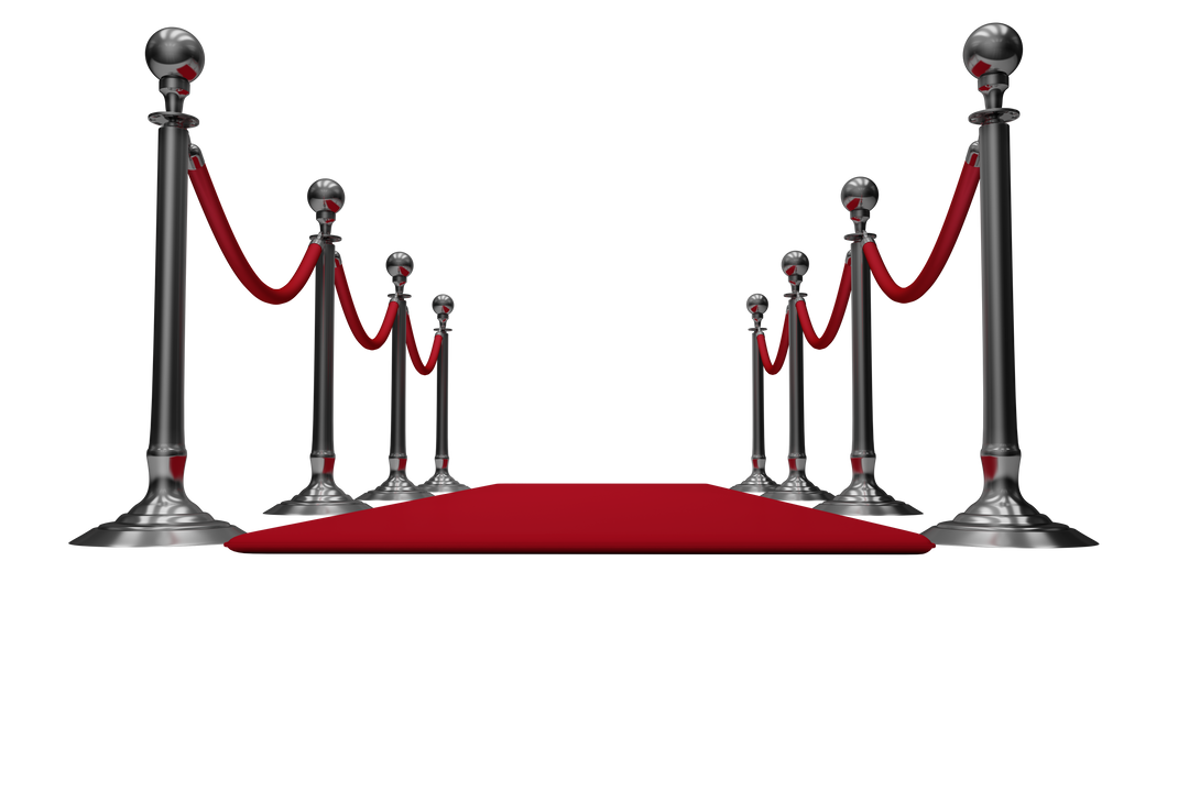 Transparent Red Carpet and Rope Barriers Icon For VIP Event Staging - Download Free Stock Images Pikwizard.com