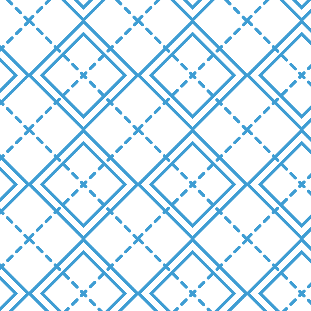 Abstract Blue Geometric Pattern on Transparent Background