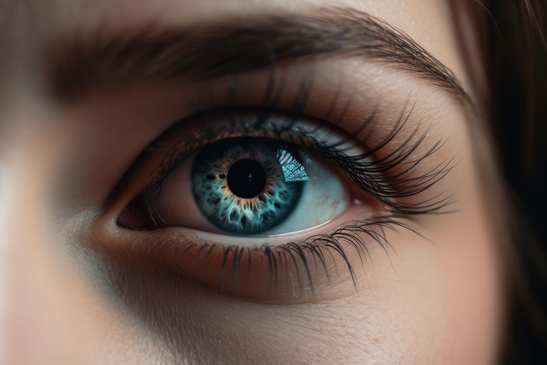 Close up of woman's blue eye, created using generative ai technology - Free Images, Stock Photos and Pictures on Pikwizard.com
