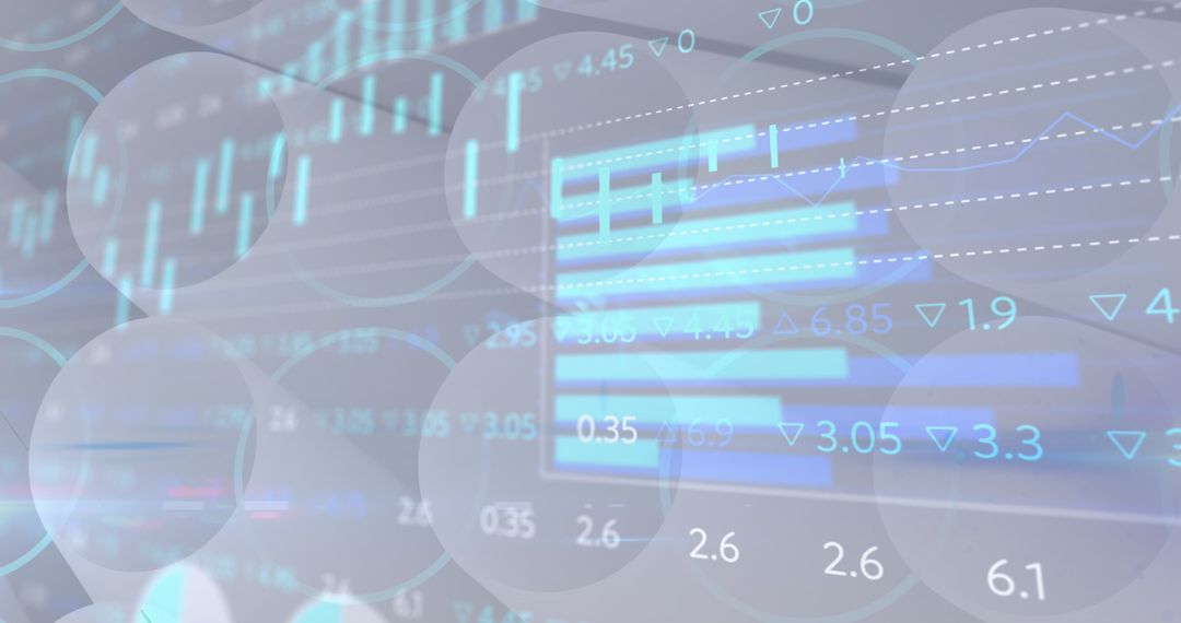 Digital Interface Financial Data Analysis Background