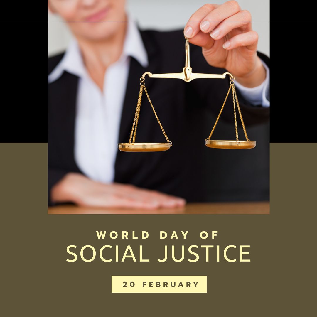 Justice Scales for World Day of Social Justice Awareness