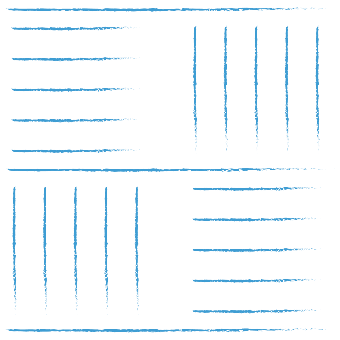 Geometric Blue Line Pattern on Transparent Background