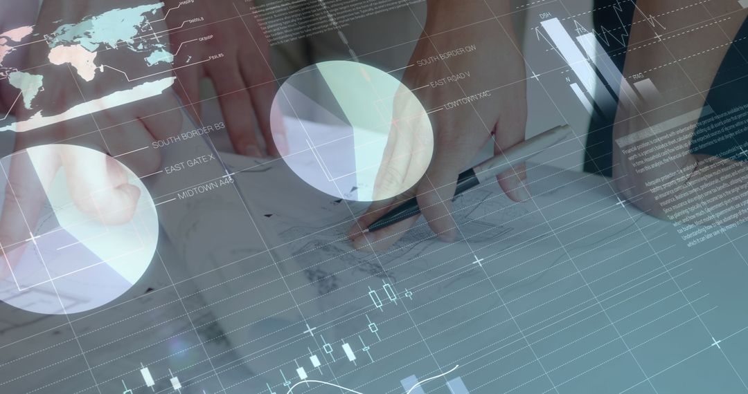 Collaborative Team Analyzing Graphical Data Trends