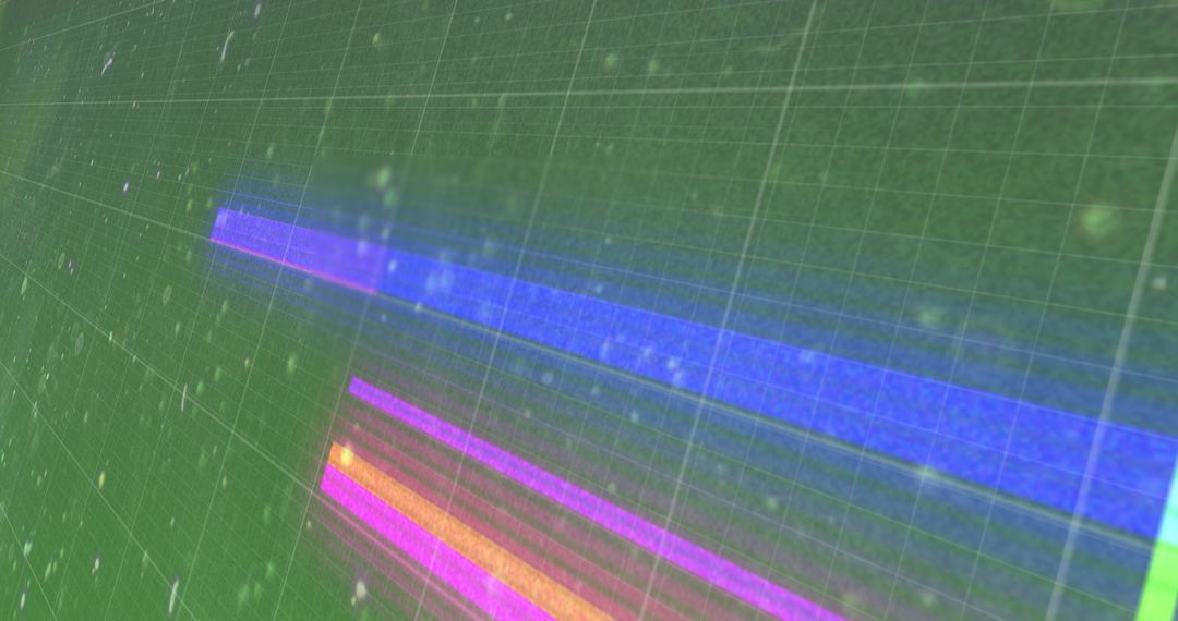 Digital Interface with Glowing Multicolor Display