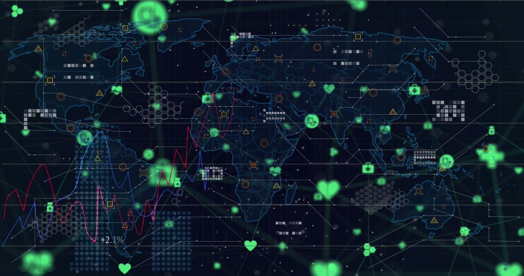 Global Network Connections with Digital Elements