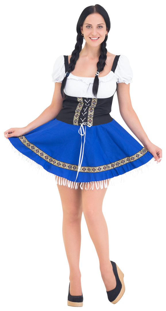 Transparent Image of Woman Dressed in Traditional Oktoberfest Costume - Download Free Stock Images Pikwizard.com