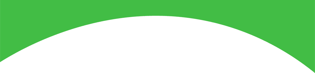 Abstract Green Half-Circle shape on Transparent Background