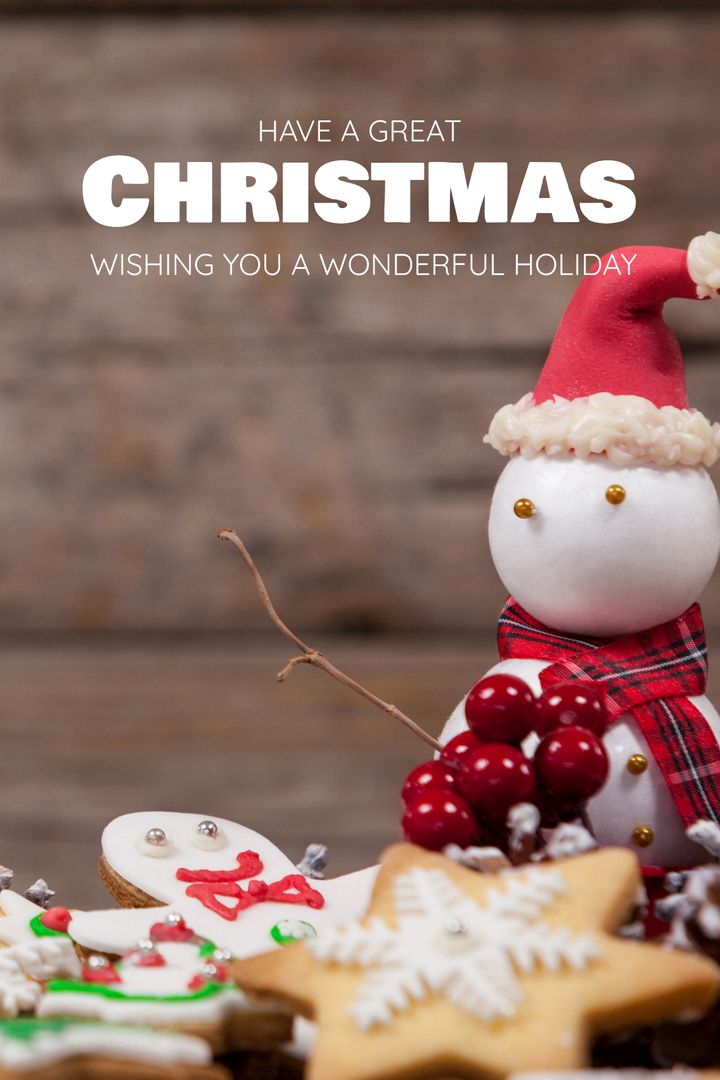 Festive Snowman and Holiday Treats for Joyful Christmas