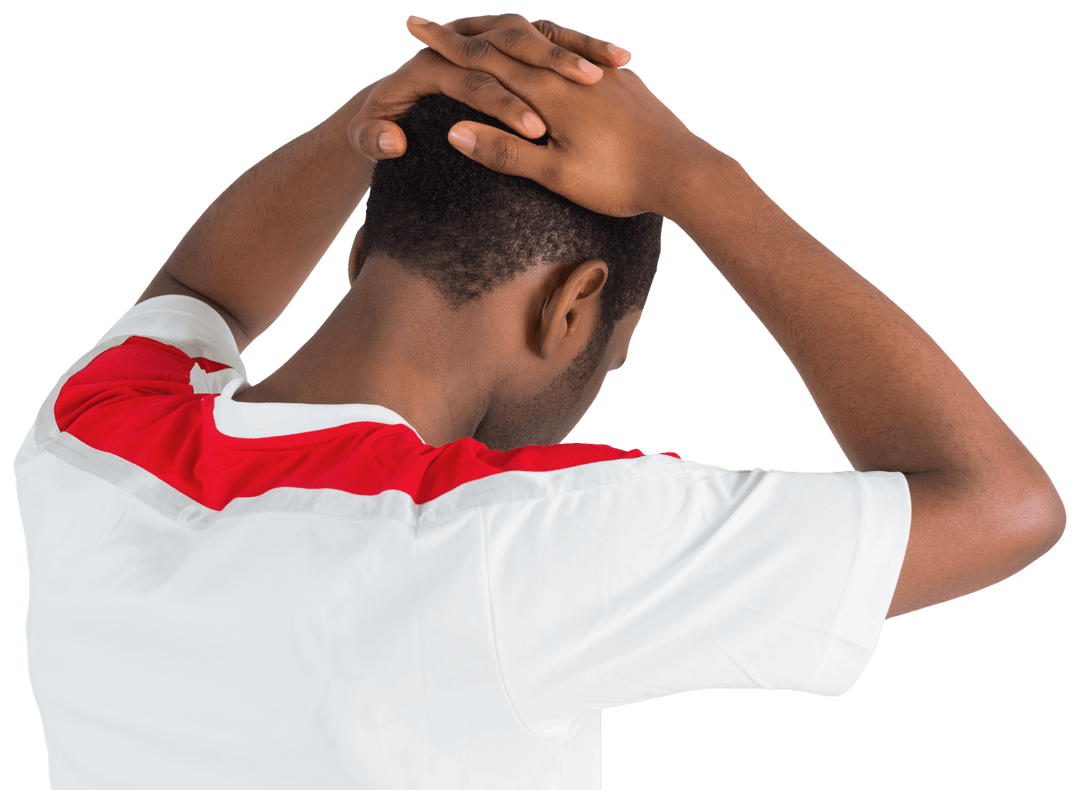 Disappointed Fan Expressing Emotions on Transparent Background