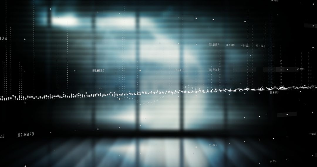 Abstract Digital Financial Data Interface Concept