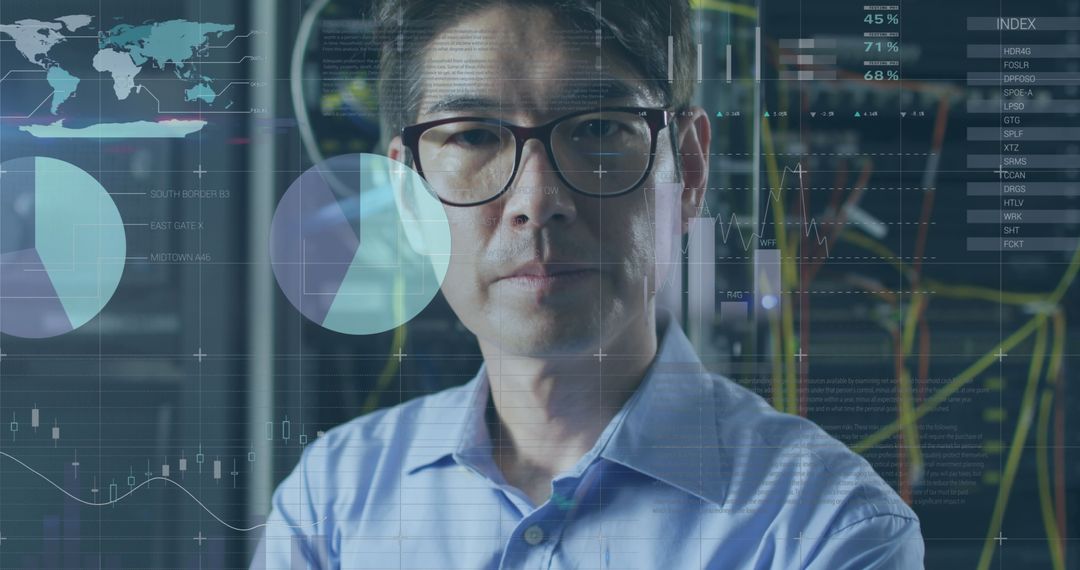 it engineer analyzing data in high-tech server environment - Free Images, Stock Photos and Pictures on Pikwizard.com