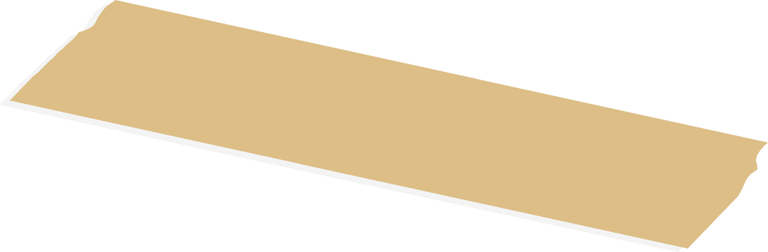 Transparent Beige Adhesive Tape with Torn Edges