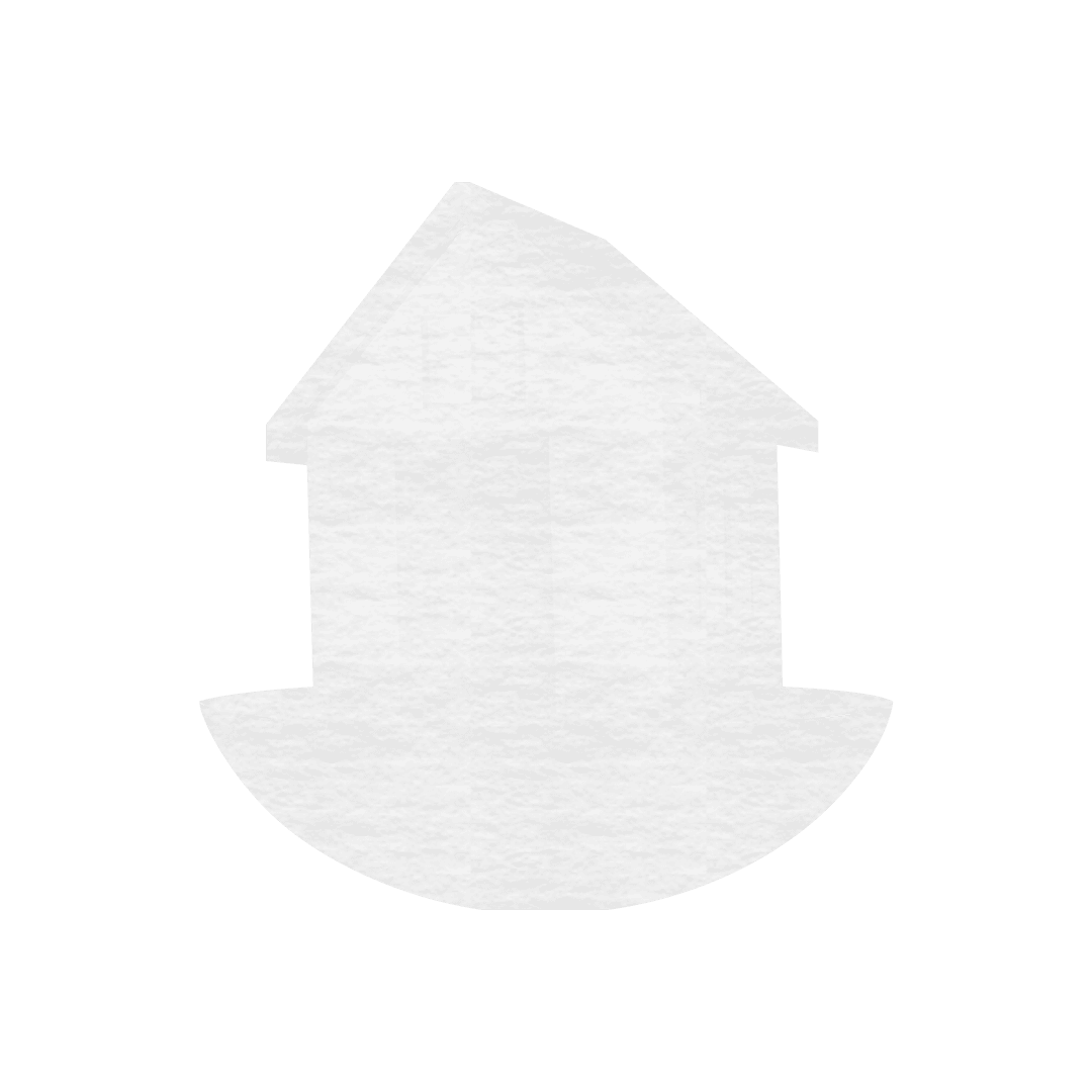Transparent Textured House Icon on White Background