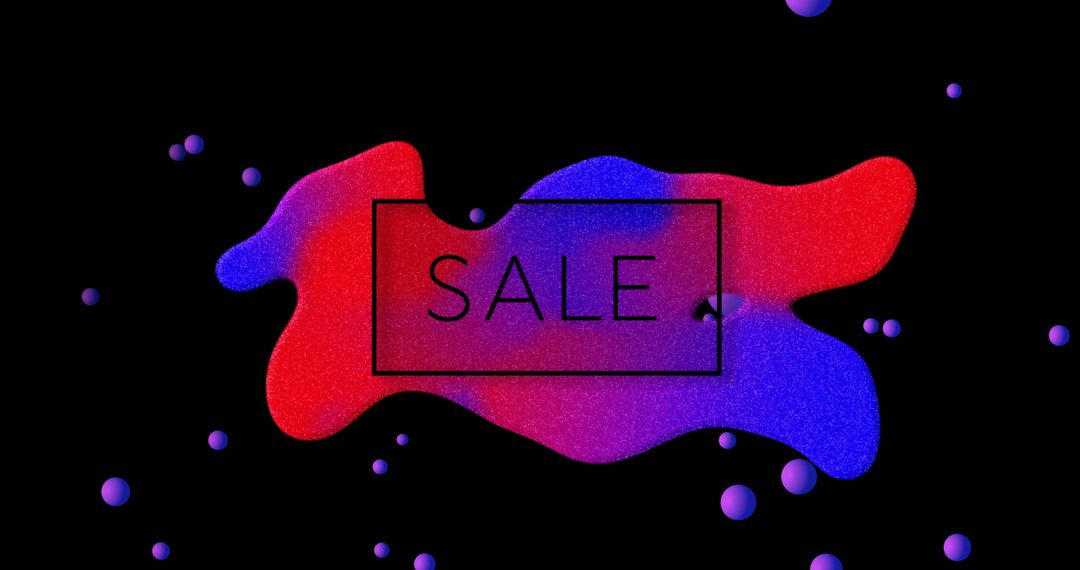 Bright Abstract Sale Promotion Design with Colorful Shapes