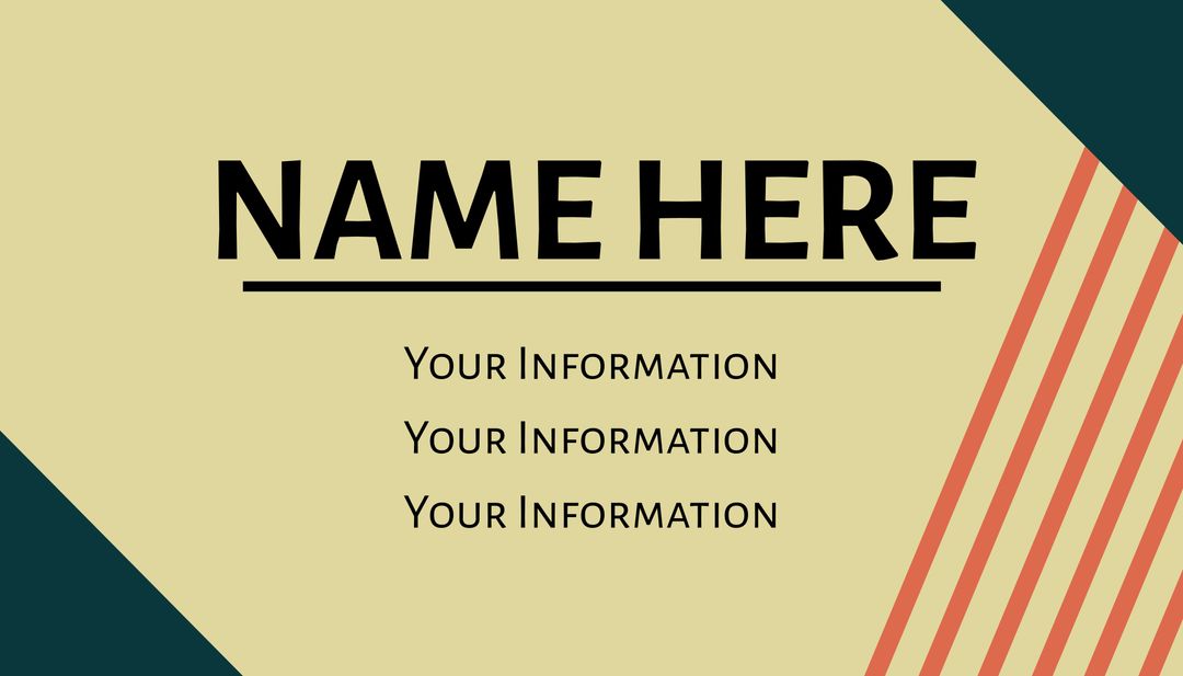 Professional Name Display Template with Minimalist Design - Download Free Stock Templates Pikwizard.com