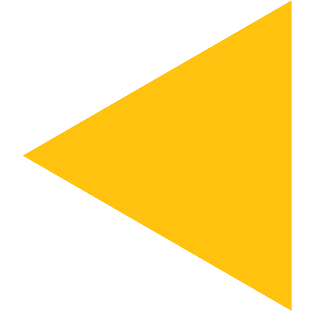 Yellow Arrow Triangle on Transparent Background for Graphic Projects