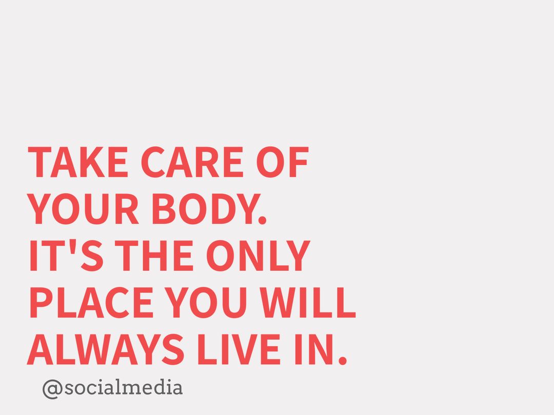 Motivational Quote on Self-Care and Body Positivity - Download Free Stock Templates Pikwizard.com