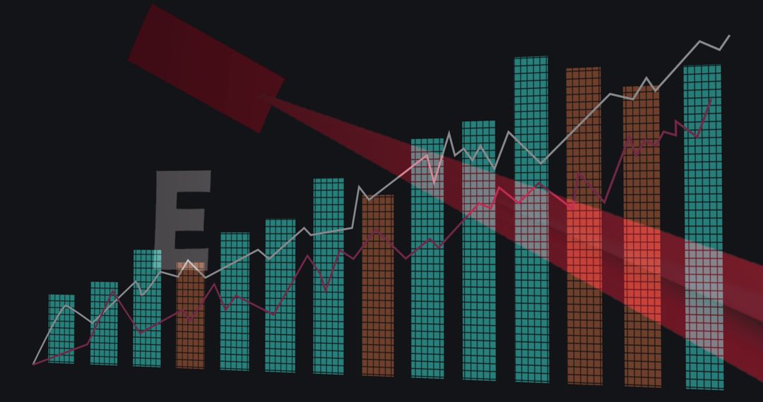 Digital Data Visualization with futuristic elements