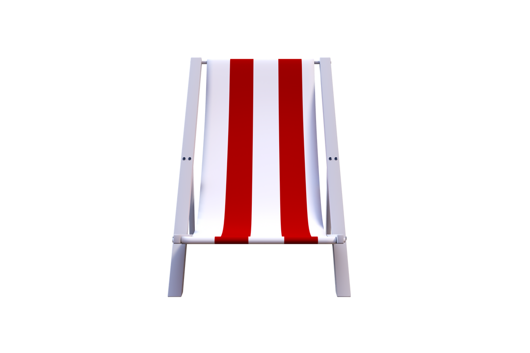 Red and White Sunbed Isolated on Transparent Background for Summer and Leisure Concepts - Download Free Stock Images Pikwizard.com