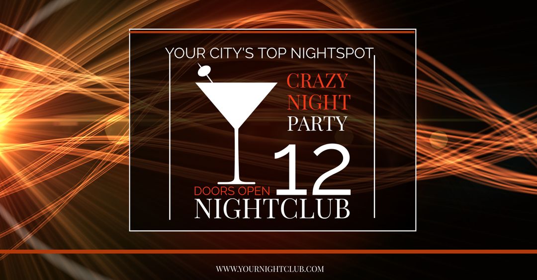 Vibrant Night Club Party Advertisement Banner Design - Download Free Stock Templates Pikwizard.com