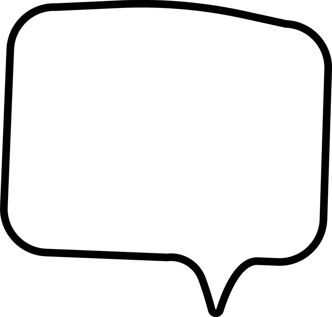 Minimalist Speech Bubble Transparent Simple Design