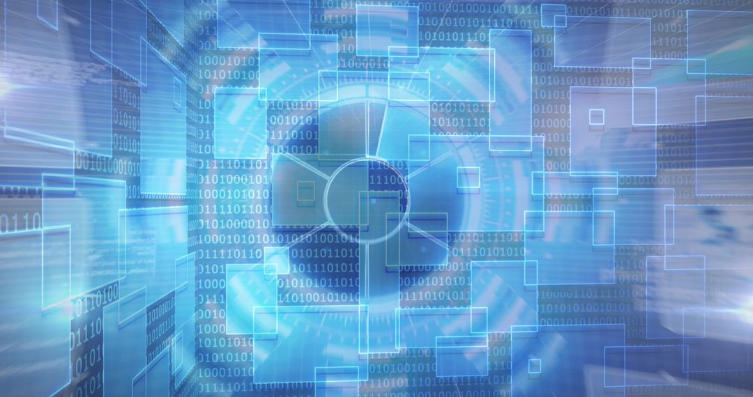 Futuristic Digital Innovation With Abstract Binary Patterns