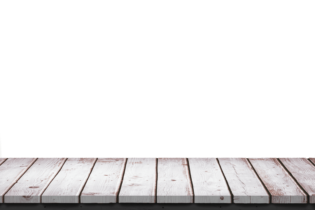 Rustic Wooden Planks on Transparent Background for Design