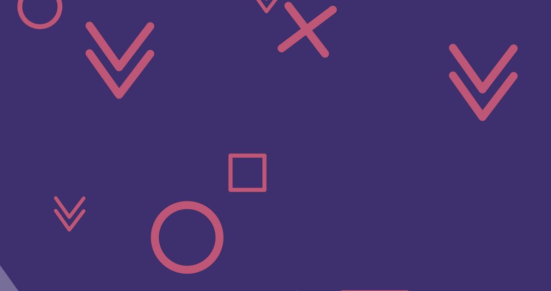 Geometric Pink Shapes on Dark Blue Background for Contemporary Design