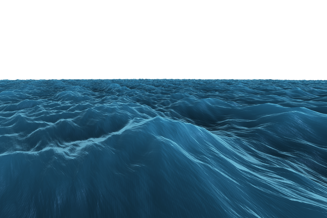 Digital Illustration of Sea Waves on Transparent Background - Download Free Stock Images Pikwizard.com