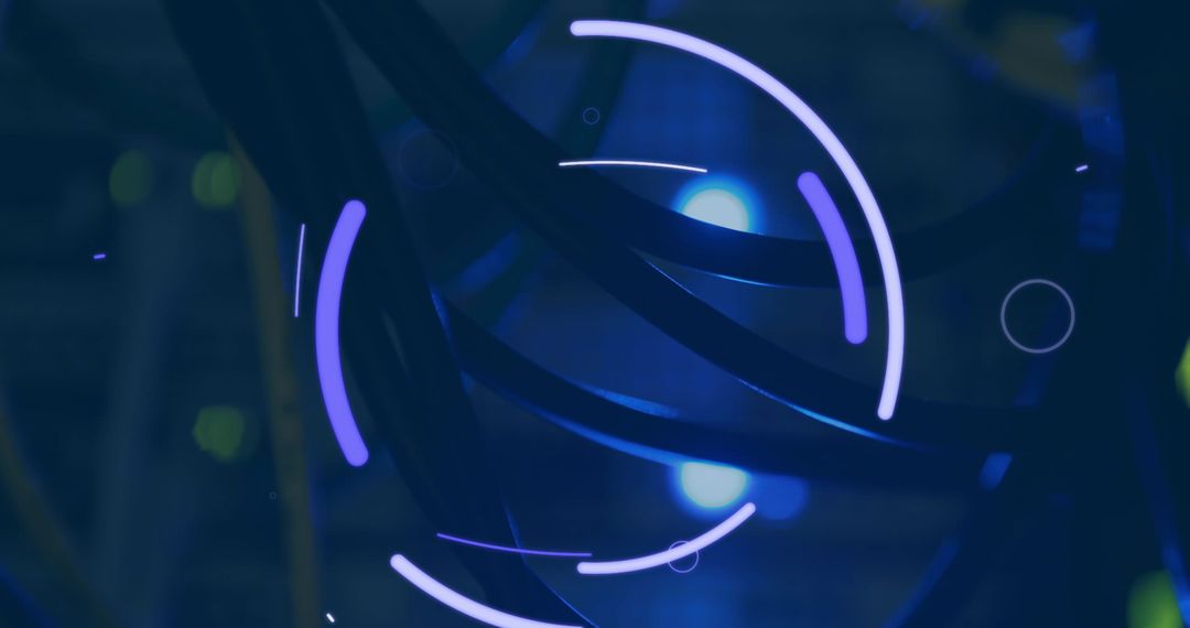 Abstract Digital Interface with Server Room Elements