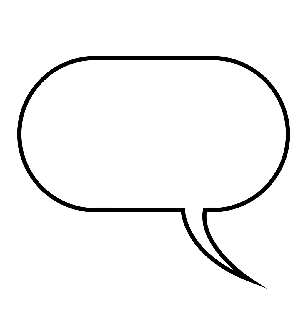 Transparent speech bubble for communications design projects