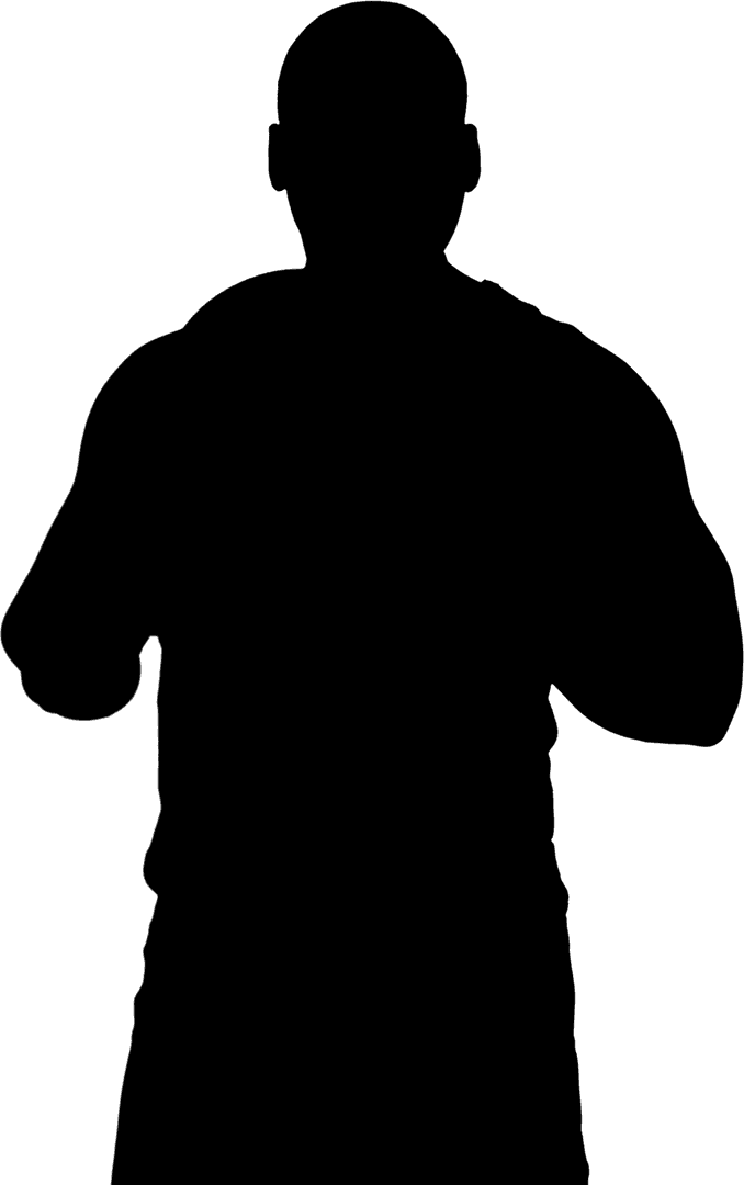 Transparent Silhouette of Sportsman Running Isolated PNG