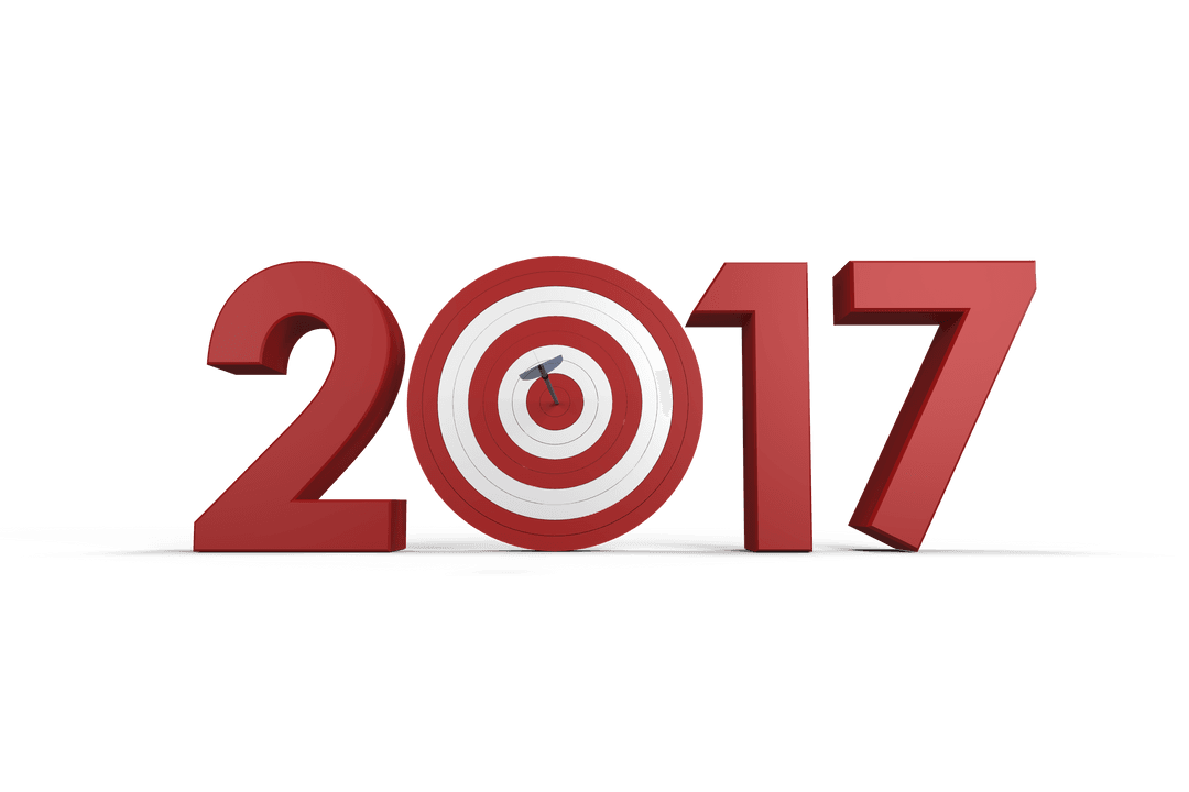 2017 Target with Red Dart on Transparent Background - Download Free Stock Images Pikwizard.com