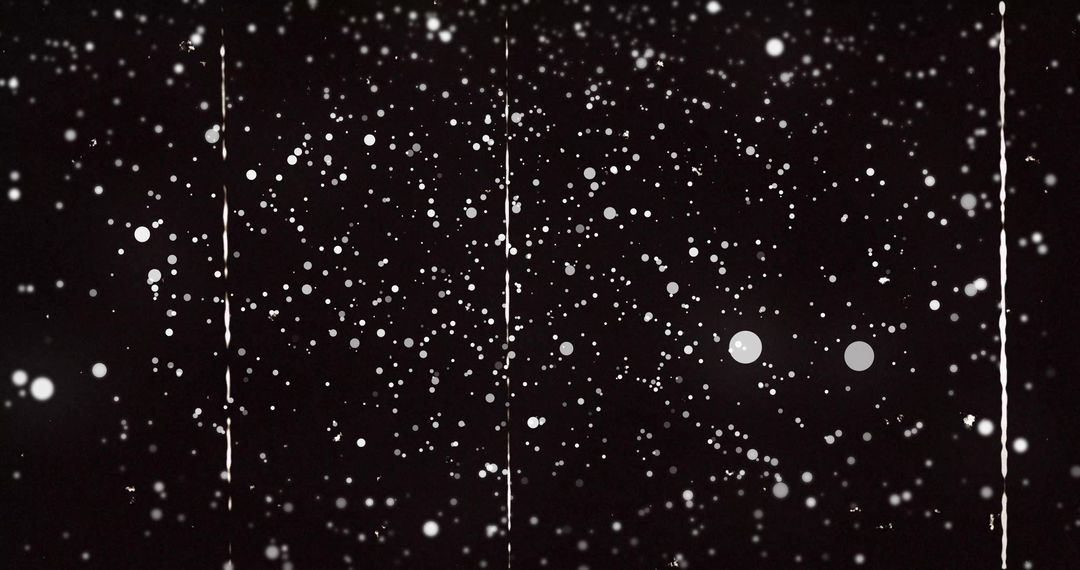 Vintage Film Strip with Abstract Dot Pattern and Scratches