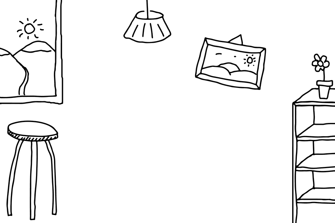 Transparent Modern Home Office with Whimsical Elegance