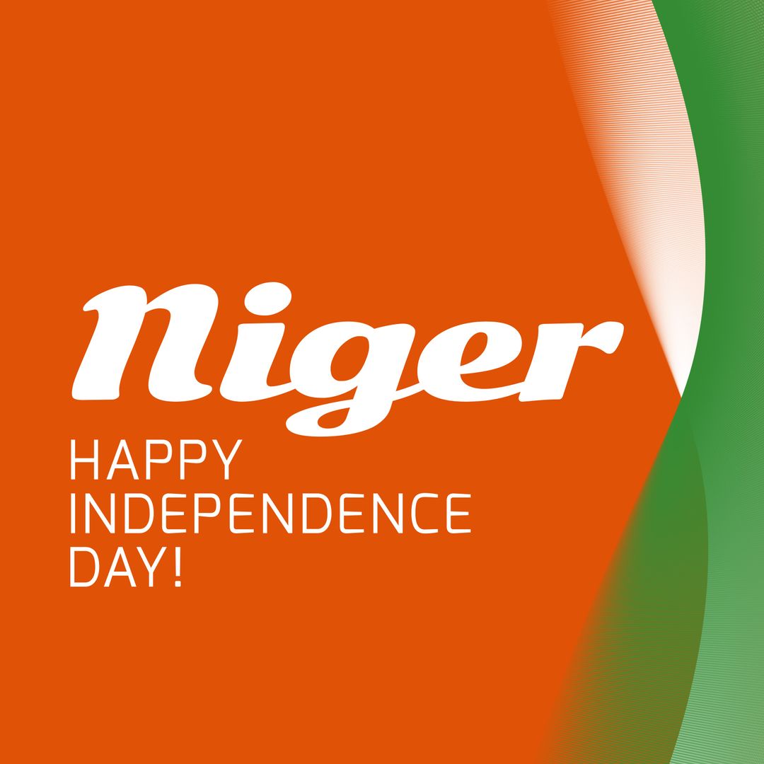Niger Independence Day Celebration Banner with Warm Tones
