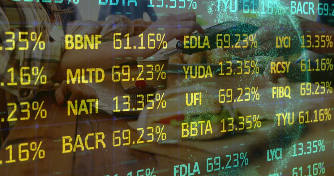 Digital Financial Interface with Data Overlay on Payment Terminal